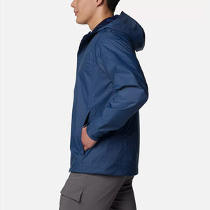 Durable <b>Rain</b> <b>Jacket</b> For Outdoor Activities With <b>Hood</b> And Pockets For Convenient Storage - Product Image 3