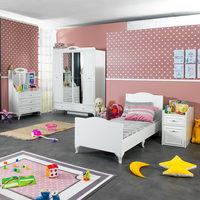 Handgefertigtes Modernes Multifunktionales Zwillingsbabybett für Jungen Mädchen Kindermöbel Anpassbare Farbe Hotelnutzung Neues Design 2023