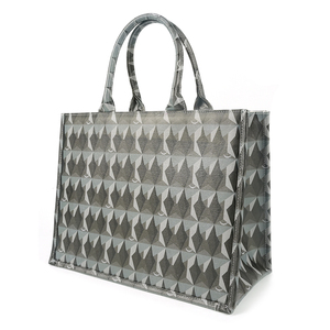 Luxury Women's Designer Private Label Letter Print <b>Canvas</b> Coated Fabric Women's Travel Shopping <b>Tote</b> Bag - Product Image 2