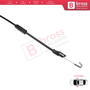 BDP68 Inner Door Release Locking Latch Bowden Cable Front 5P08370858 for Cordoba Toledo MK2 - Product Image 3