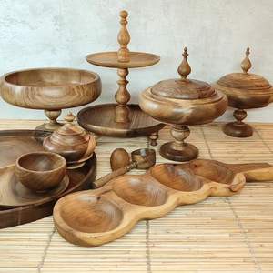 WOODEN Morden Luxury Tea Set with Glass <b>Pot</b> and <b>Tray</b> Custom Logo Handmade 10 Pcs MOQ Customized Color - Product Image 1