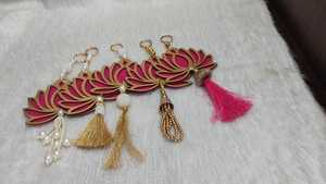 ที่แขวนบัวแบบสวยยอดนิยมสำหรับตกแต่งบ้านตกแต่งบ้านงานแต่งงาน mehendi ฉากหลังของตกแต่งผนังดอกบัวสีชมพู - Product Image 2