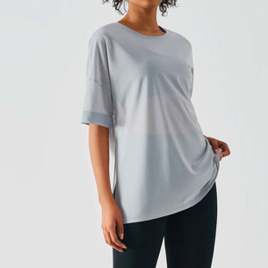 T-shirt en coton respirant à manches longues et col rond pour femmes, taille plus, décontracté, avec logo personnalisé - T-shirt doux avec votre propre logo - Product Image 5