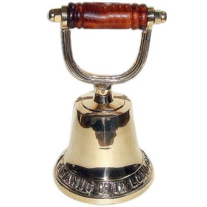 Top Standard Product Brass Ship Bell Wall Hanging Decoration Hanging <b>Hand</b> Bell High Quality Indian Handicraft Item Top Sell - Product Image 5