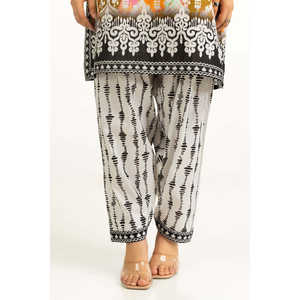 Conjunto Coordinado Bohemio para Mujer, Color Naranja, Estampado Cambric, Talla XXS, Top de Manga Tres Cuartos, Primavera/Verano, Tela Crepé, 100% Algodón - Product Image 4