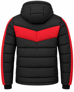 Veste matelassée d'hiver de haute qualité à manches longues avec logo personnalisé, imperméable et chaude pour homme, veste matelassée OEM, streetwear tendance, dernières vestes - Product Image 2
