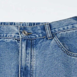 Pantalon décontracté pour homme 2025, coupe droite mi-haute, en toile respirante, écologique, 100% coton, léger, délavé à l'acide, pour tous les âges - Product Image 4