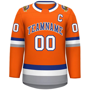 Maillot de hockey sur glace personnalisé, couleur personnalisée, pour hommes adultes, nom d'équipe imprimé personnalisé, numéro, 100% polyester, séchage rapide - Product Image 3