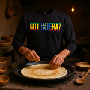 Camiseta de manga larga Got Injera para amantes del injera y fabricantes de pan plano - Product Image 3