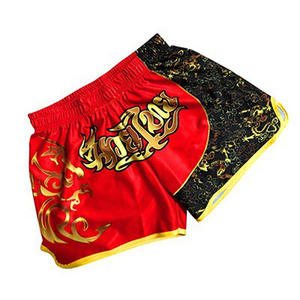 Ropa de Boxeo y Artes Marciales con Estampado Personalizado, Pantalones Cortos de Satén 100% Poliéster, Entrenamiento Profesional de Lucha, Muay Thai, Kickboxing, Gimnasio - Product Image 4