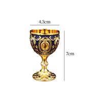 Mini gobelet vintage 30ML en laiton élégant style médiéval verre à vin réutilisable verre à vin en laiton pour flûtes à champagne métal