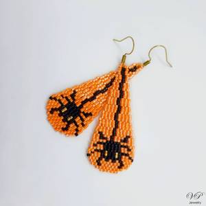 Pendientes de cuentas bohemias con flecos en cascada Andy de diseño turquesa, regalo de joyería único - Product Image 4