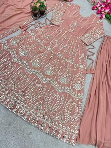 Nouveau haut en satin américain de créateur avec costume palazo au prix de gros avec des matériaux de qualité supérieure - Product Image 3