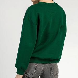 Sweat-shirt à capuche oversize pour femme en polaire doux de haute qualité 100% polyester 450 g/m², streetwear d'hiver, col rond - Product Image 5