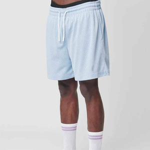 Short en maille personnalisé de haute qualité hommes short en maille Double couche de basket-ball blanc été noir Bsci, été, short de basket-ball - Product Image 3