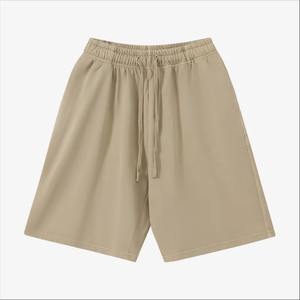 Bermuda mi-décontracté pour hommes à la mode pour l'été vêtements tricotés respirants cordon teint uni Service OEM solide disponible - Product Image 3