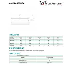 Diffuseur linéaire en PVC anti-condensation à 2 fentes Tecnosystemi et grille pour air de retour - Product Image 1