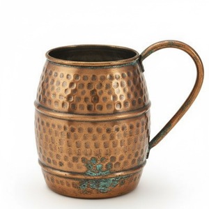 Juego de 2 Tazas de Cobre Puro Hechas a Mano con Diseño Geométrico de Diamantes, Tazas de Cerveza de Cobre Sólido, Artículos de Bar de Primera Calidad, Regalo al Precio Más Bajo - Product Image 4