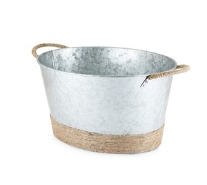 ชุดกระถางต้นไม้สามขนาดทำด้วยมืองานตามสั่งชุดอุปกรณ์แต่งสวนชุบสังกะสีแบบมินิมอลสำหรับใช้งานบนพื้นขายส่ง - Product Image 2