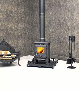 Poêle multi-combustibles moderne 4,5 kW, brûleur à bois, foyer, ensemble de chauffage intérieur, aluminium, haute qualité, bon prix - Product Image 5