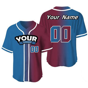 Maillot de baseball à boutons complets en polyester durable adapté aux matchs d'entraînement, aux uniformes d'équipe et aux événements sportifs - Product Image 2