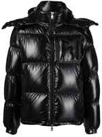 Manteau coupe-vent épais et chaud unisexe Veste bouffante à col et capuche en fibre de polyester rembourrée fermeture éclair grande taille