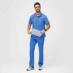 Uniforme de gommage à manches courtes de haute qualité pour hommes - Product Image 1