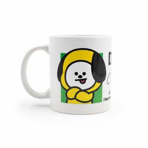 แก้วกาแฟเซรามิคการ์ตูน BT21 ชิมมี่ 325 มล. ใช้กับเครื่องล้างจานและไมโครเวฟได้ บรรจุในกล่องของขวัญ - Product Image 1