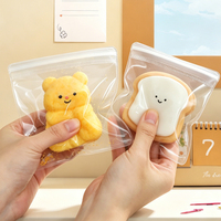 Pochette Ziplock Transparente en EVA Souple pour Jouets Squishy Taba, Jouets Fidget et Jouets Sensoriels – Emballage en Plastique EVA Clair