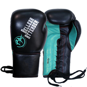 Guantes de boxeo para gimnasio con cordones de Venta caliente con logotipo personalizado para ejercicio - Product Image 2