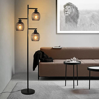 Nouveau style lampadaire debout E27 lampadaire avec ampoule à filament Led décoration moderne lampadaire d'angle de haute qualité