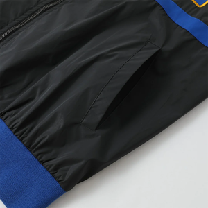 Chaqueta Bomber Reflectante Negra 3M, Estilo Universitario Griego, Ropa Urbana Unisex, Impermeable, Cierre de Cremallera, Venta al Por Mayor OEM, Primavera - Product Image 5