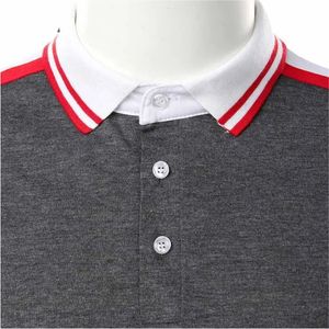 Nouvel arrivage de polos pour hommes Logo personnalisé de haute qualité Design décontracté Tissu tricoté respirant Dernier motif uni - Product Image 4