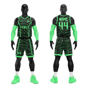 Tenue de basketball pour équipe, uniforme de basketball 100% polyester pour hommes - Product Image 5