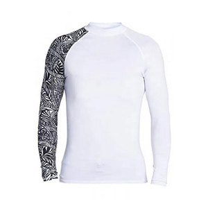 เสื้อแรชการ์ดแขนยาวสีพื้นขายดี สำหรับกีฬา MMA ระบายอากาศได้ดี ผลิตจากผ้าสแปนเด็กซ์/โพลีเอสเตอร์ คุณภาพพรีเมียมสำหรับผู้ชาย ดีไซน์ล่าสุด - Product Image 1