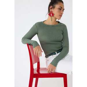 Camiseta Casual de Manga Larga con Lavado Ácido, 100% Algodón - Product Image 4