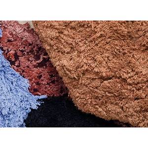 Caminantes Red & Orange <b>Wool</b> & Bamboo Silk Wall Art & Tapestry Abstract Pattern for Home Decor - Product Image 2