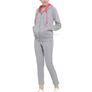 Survêtement en molleton pour femme, coupe ajustée, tendance, confortable, fermeture éclair, vente chaude - Product Image 2