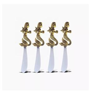 Esparcidor de queso de Metal con mango de diseño de piña chapado en oro, juego de Metal para queso, nuevo diseño, cuchillos de Metal - Product Image 6