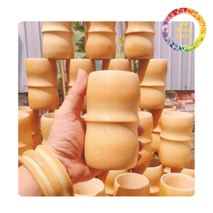 Tasse en bambou de haute qualité avec surface polie | Pour les cafés et les idées de cadeaux uniques | Logo personnalisé - Product Image 3