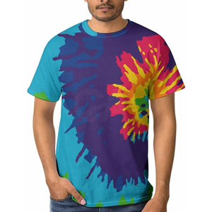 Quantité minimale de commande bas Personnalisé Top Qualité Tie Dye T-shirts Street Style Hommes Polyester Made Tie Dye T-shirts - Product Image 1
