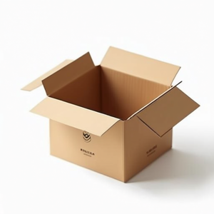 Corrugated Cardboard <b>Shipping</b> <b>Box</b> 39x29x20cm Brown Neutral Goods - Product Image 3