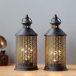 Linterna de decoración moderna para el hogar linterna de diseño de recorte de Metal creativo para Diwali decoración de Navidad linterna portavelas a bajo precio - Product Image 6