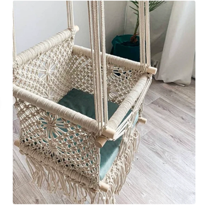Gift for Kids Multi Funtion Kindergarten 8 in 1 Cute Toy Kids Mini Baby Toddler KIDS INDOOR WOODEN <b>SWING</b> for BABY - Product Image 2