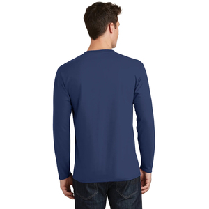 Athletic Men's Men's Premium Fitted <b>Long</b> <b>Sleeve</b> Crew <b>T</b> <b>Shirt</b> Mens <b>Long</b>-<b>Sleeve</b> Lightweight French Terry Crewneck hoodies - Product Image 2