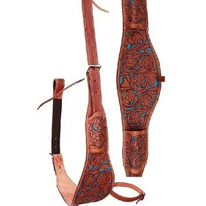 Accesorio de ropa ecuestre personalizable de piel Premium Western Horse Cinch Flank Back Girth para equitación occidental - Product Image 1