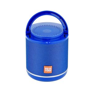 Altavoz Bluetooth T&G TG518 con Radio FM, Luces LED, Micrófono, Alimentado por Batería, Carcasa de Plástico, Azul - Product Image 1