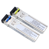 Transceiver SFP BIDI 1,25 Gbit/s 20 km Monomode Fibre Unique LC Simplex 1310 nm 1550 nm Module SFP DDM pour Switch, Routeur, FTTH, Télécom