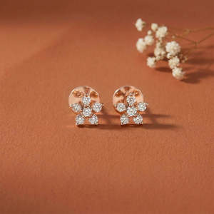 ต่างหูเพชรโรสโกลด์-คอลเลกชันบลอสซั่มดรีม - Product Image 1