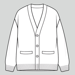 Cárdigan de Punto 100% Algodón Orgánico, Suéter Escolar de Invierno - Product Image 4